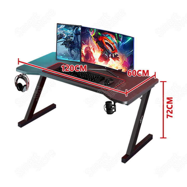 smartstore-โต๊ะ-โต๊ะคอมพิเตอร์-โต๊ะเกมมิ่ง-gaming-table-โต๊ะคอม-โต๊ะคอมพิวเตอร์-rgb-โต๊ะเกม-โต๊ะทำงาน-โต๊ะคอมเกมมิ่ง-มีไฟ-rgb-มีรูปทรงขาz-มีไฟ-ledสวย