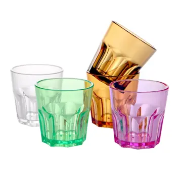 8pcs Plastic Drinking Glasses Tumbler Cups Plastic Cups Reusable Plastic  Glasses