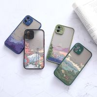 [Hot K] Sarung Dof อนิเมะ PC สำหรับ iPhone 14 11 13 Pro Max Funda 8 Plus SE X XR กรอบซิลิโคนหรูกรอบกันชนสำหรับ iPhone 12 11 7 Coque