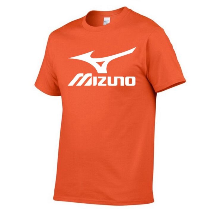 mizuno-เสื้อยืดผู้ชายใหม่2-2023ฤดูร้อนแฟชั่นแขนสั้นลำลองเสื้อผ้าฝ้ายเสื้อยืดเท่ๆเสื้อผ้าหน้าร้อนผู้ชาย