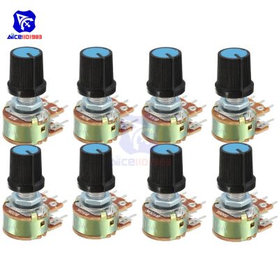 10PCS/Lot WH148 Potentiometer 1K 2K 5K 10K 20K 50K 100K 500K 1MΩ Resistance 6Pin Linear Taper Rotary Potentiometer for Arduino