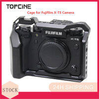 Topcine กล้องแบบเต็มกรงเข้ากันได้กับกล้อง X-T5 Fujifilm อะลูมินัมอัลลอยกล้องถ่ายรูปสำหรับ XT5. Fujifilm 3/8 "-16หลุมตำแหน่งสำหรับ ARRI รวมรองเท้าเย็น