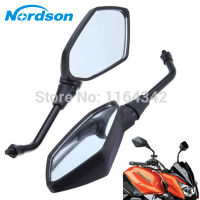 รถจักรยานยนต์อเนกประสงค์ Hitam Motosikal Motosikal Spion M10กระจกด้านข้างสำหรับฮอนด้ายามาฮ่าซูซูกิ Sesakori Motosikal