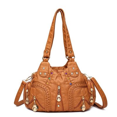 2021New Fashion PU Leather Women Handbag Designer Soft Large Capacity Messenger Tote Bag High Quality Female Shoulder Bag Female Sac