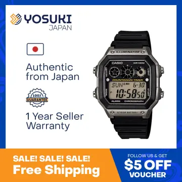 Casio world sale time countdown timer