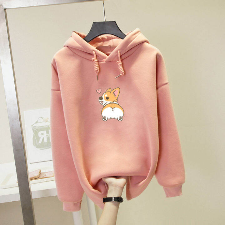 autumn-funny-corgi-dog-print-women-sweatshirt-poleron-mujer-cute-animal-graphic-oversized-hoodies-femme-cartoon-tops-pullovers