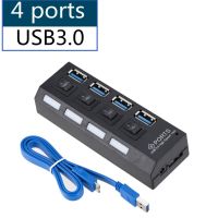 【❗】 Rehmans store. USB 3.0 Hub USB Hub 3.0 Multi USB Splitter 3 Hab ใช้อะแดปเตอร์ไฟ4/7พอร์ตหลาย Expander 2.0 USB3 Hub พร้อมสวิตช์สำหรับ PC