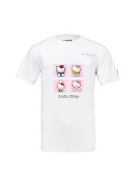 Victory VICTOR Victor Hello Kitty เสื้อยืดชุดกีฬาแบดมินตันแห้งเร็วสำหรับผู้ชายและผู้หญิง