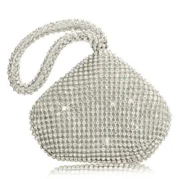 Evening Clutch Bag for Women Prom Party Wedding Purse Sparkly Crystal  Rhinestones Ladies Handbag