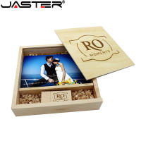 JASTER (1ชิ้นฟรีโลโก้) การถ่ายภาพไม้อัลบั้มรูป Usb กล่อง Usb แฟลชไดรฟ์ U ดิสก์ Pendrive 8กิกะไบต์16กิกะไบต์32กิกะไบต์64กิกะไบต์แต่งงาน Videohot