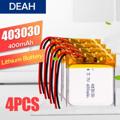 【Direct-sales】 【NEW】 3.7โวลต์400มิลลิแอมป์ชั่วโมง403030ลิเธียมโพลิเมอร์ Lipo Li-Ion แบบชาร์จได้สำหรับ MP3 MP4 GPS DVR LED เครื่องทำความชื้นขนาดอิเล็กทรอนิกส์