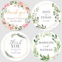 【YF】 Wedding thank you stickersWedding StickersCustom labelsFloral wedding stickerspersonalized labels