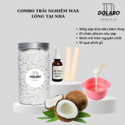Combo sáp wax lông tại nhà kèm chén nấu silicon
