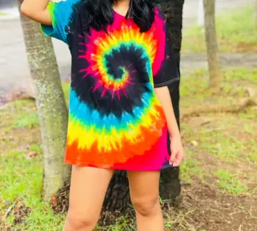 Shop Tie Dye Tshirt Cotton For Women Black online