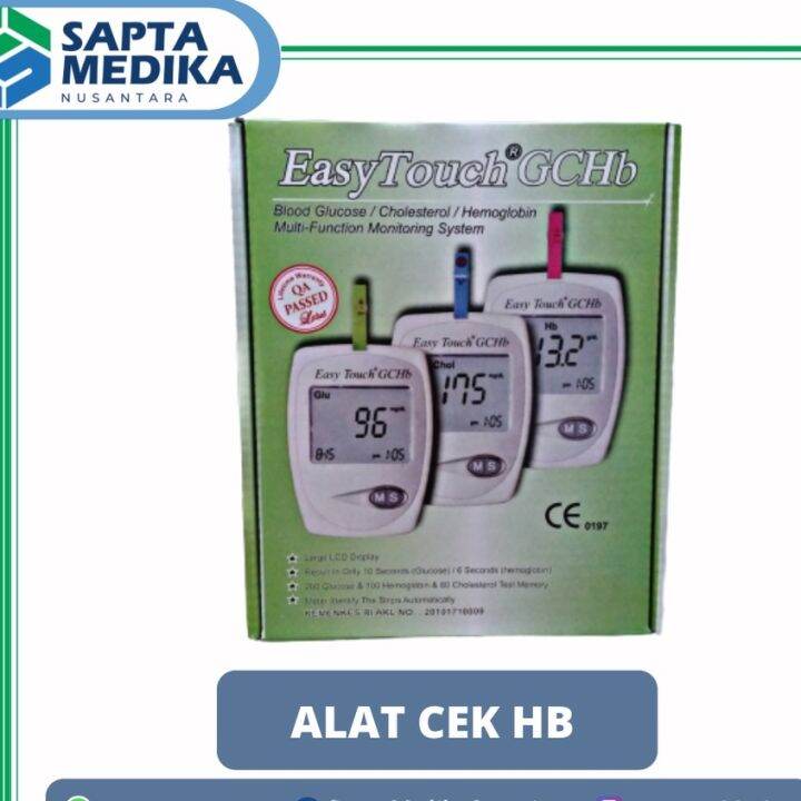 EasyTouch GCHb 3 In 1 Alat Ukur Glucose Cholesterol Hemoglobin