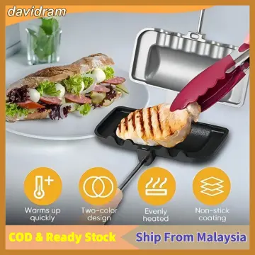 Grilled Cheese Maker Double Sided Portable Removable Grilled
