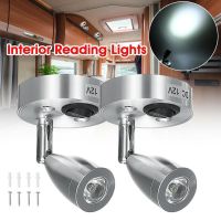 2Pc LED Spot Reading Lights Switch for Car Camper Caravan Van Boat Interior Light 12V