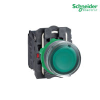 Schneider : XB5AW33B5 สวิตช์ปุ่มกดมีไพล็อทแลมป์แบบ LED หัวเรียบ - กดเด้ง - ชไนเดอร์ สั่งซื้อได้ร้าน PlugOn