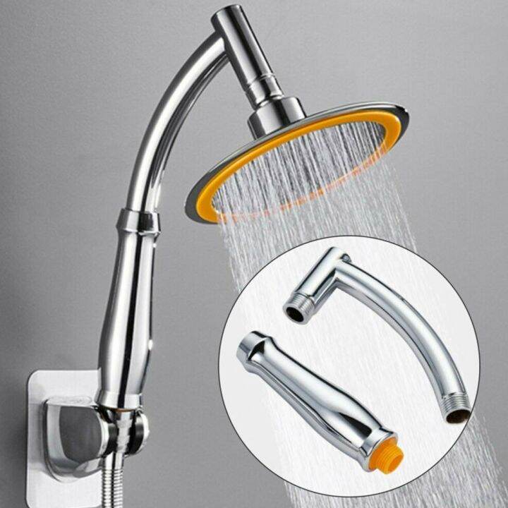 Shower Head Extension Extra Pipe Bath Rain Shower Angled Shower Arm Kit ...