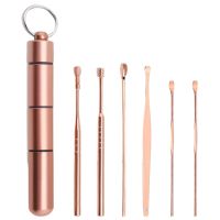 Spiral Ear Pick Spoon Ear Wax Removal Cleaner Stainless Steel Multifunction Portable Ear Pick Ear Care Beauty Tools