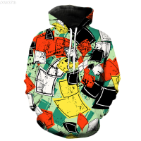 Men Women Fashion Brand hoodies Colorful 3D All Over Print Hip Hop Casual Hoodie Hipster Rainbow hooded sweatshirt Men clothing Size:XS-5XL