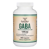 Double Wood GABA (gamma-aminobutyric acid) 1,000 mg. 300 Capsules