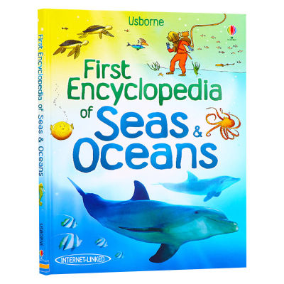 Marine encyclopedia English original First Encyclopedia of seas and oceans marine biology enlightenment cognition English version childrens Science Encyclopedia original English book