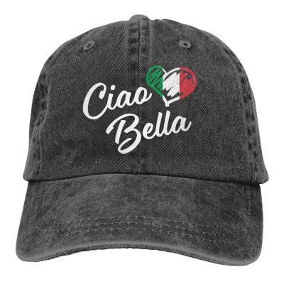 Ciao Bella Italian Hello Beautiful Gift Baseball Cap cowboy hat Peaked cap Cowboy Bebop Hats Men and women hats
