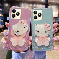 เคสโทรศัพท์ Realme C51 2023ใหม่คลาสสิกการออกแบบท้องฟ้าเต็มไปด้วยดวงดาวแวววาวโรแมนติกพร้อมการตกแต่งกระจกแต่งหน้าที่สวยงาม C51 Realme ยางนิ่มเคสโทรศัพท์ OPPO เหมาะสำหรับกรอบโทรศัพท์ผู้หญิง