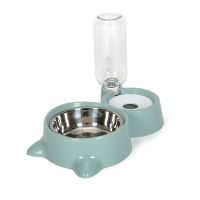 Pet Dog Cat Bowl Fountain Automatic Food Water Feeder Container For Cats Dogs Drinking Multiple Colors Pet Products Supplies