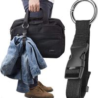 Portable Black Nylon Anti-theft Luggage Strap Holder Gripper Add Bag Handbag Clip Use To Carry Multitool