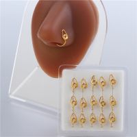 12PCS Nose Cuff Nose Cuff Non Piercing Fake Nose Rings Clip on Nose Ring African Nose Cuff Fake Nose Ring Fake Nose Cuff