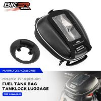 ☇☜☍ Z650 Z900 Tank Bag For KAWASAKI NINJA 400 650 1000SX ZX6R H2 VERSYS-X 250/300 Motorcycle Racing Tanklock Luggage Waterproof