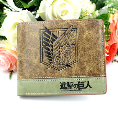 Anime Attack On Titan Wings of Liberty Card Holder Purse Fold Over Wallet