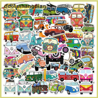 [Duola] 50pcs Retro hippies สติ๊กเกอร์รักและสติกเกอร์รถบัสสันติภาพสติกเกอร์กระเป๋าแล็ปท็อป