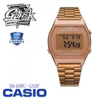 ของแท้ Casio G-Shock นาฬิกาแฟชั่นสำหรับสุภาพสตรีรุ่น B640WC-5ADF นาฬิกากันน้ำ สีโรสโกลด์ สายสแตนเลส รับประกัน 1 ปี