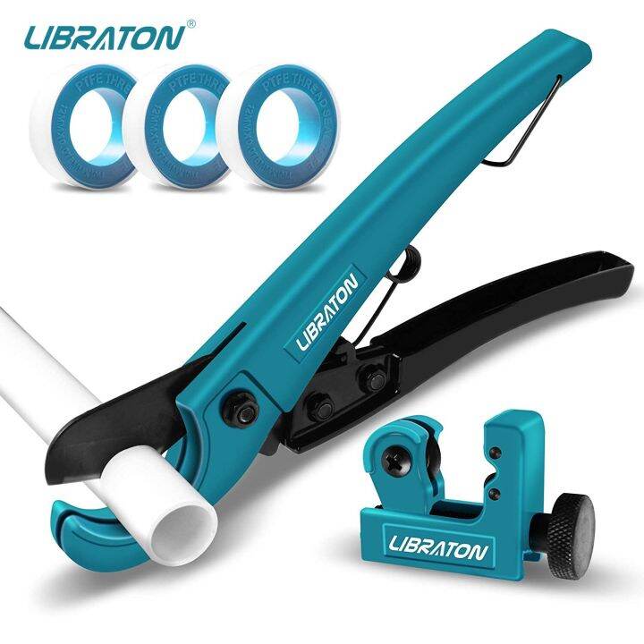 libraton-pex-pipe-cutter-tools-for-pex-pvc-thin-ppr-plastic-up-to-1-1-4-31mm-tube-cutter-3-22mm-extra-ptfe-seal-tapes-adhesives-tape