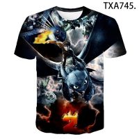 How To Train Your Dragon 3 The Hidden World T Shirt Boy Girls T Shirt Casual Fashion Summer Short Sleeved Print Tops Tee