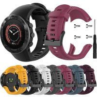 สายนาฬิกาซิลิโคนกีฬาสไตล์ทางการสำหรับสมาร์ทวอท์ช Suunto 5 Watchb อะไหล่สายซิลิโคนเครื่องประดับสายรัดข้อมือ