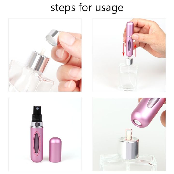 5ml-perfume-refill-bottle-portable-mini-refillable-spray-jar-scent-pump-empty-cosmetic-containers-atomizer-for-travel-tool-hot-adhesives-tape
