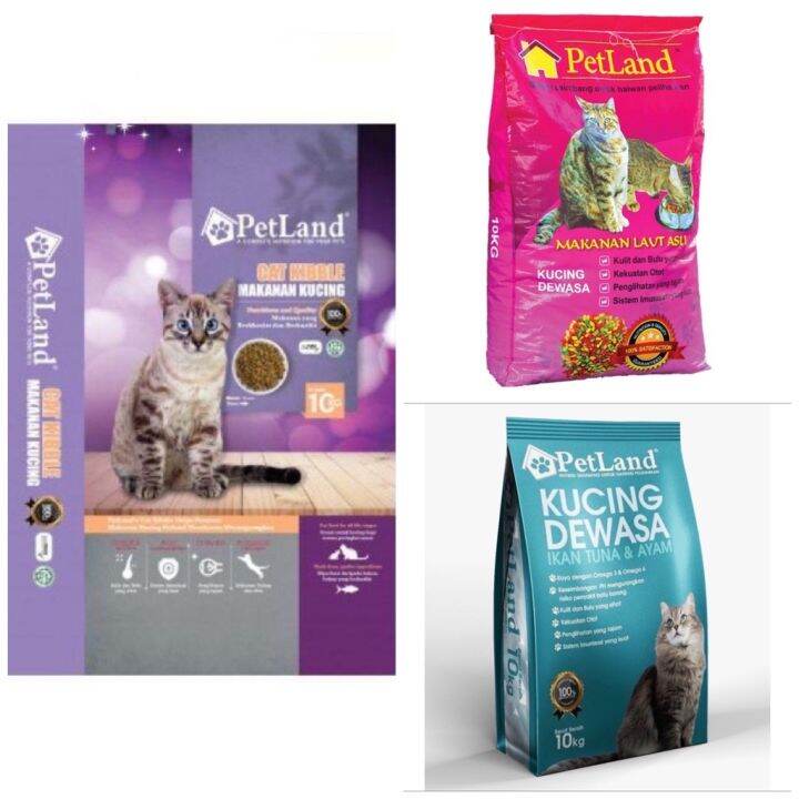 PetLand Cat Food/Makanan Kucing PetLand 10kg/Tuna 8kg Lazada