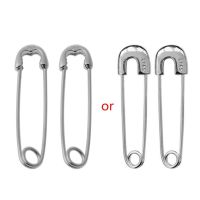 blg Korean Sterling Silver Earrings Safety Pin Studs Earrings  for Family Friend 【JULY】