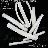 200pcs French Long Curve Salon Nail Tips Professional White Long Competition-Curve Nails - Free shipping