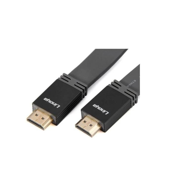 hotลดราคา-linoya-24k-สายแบน-hdmi-cable-v1-4-full-hd-3d-2160p-ยาว5m-ที่ชาร์จ-แท็บเล็ต-ไร้สาย-เสียง-หูฟัง-เคส-airpodss-ลำโพง-wireless-bluetooth-โทรศัพท์-usb-ปลั๊ก-เมาท์-hdmi-สายคอมพิวเตอร์