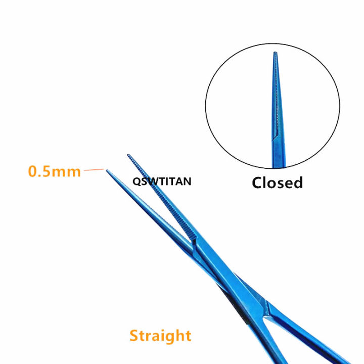 ไทเทเนียม-halsted-hemostatic-ยุง-forcep-ตรงโค้งจักษุแพทย์เครื่องมือผ่าตัด
