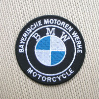 อาร์ม ตัวรีด อาร์มติดเสื้อ ลาย ตรา ยี่ห้อ มอเตอร์ไซค์ บิ๊กไบก์ BMW Patch บีเอ็มดับเบิลยู  บีเอ็มดับบลิว สำหรับตกแต่งเสื้อผ้า