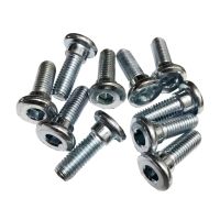 M8 x 20mm Stainless steel Bolts Screws Disc Brake Rotor Silver Screws Bolts Replacement Fits for Motorcycle Motorbike