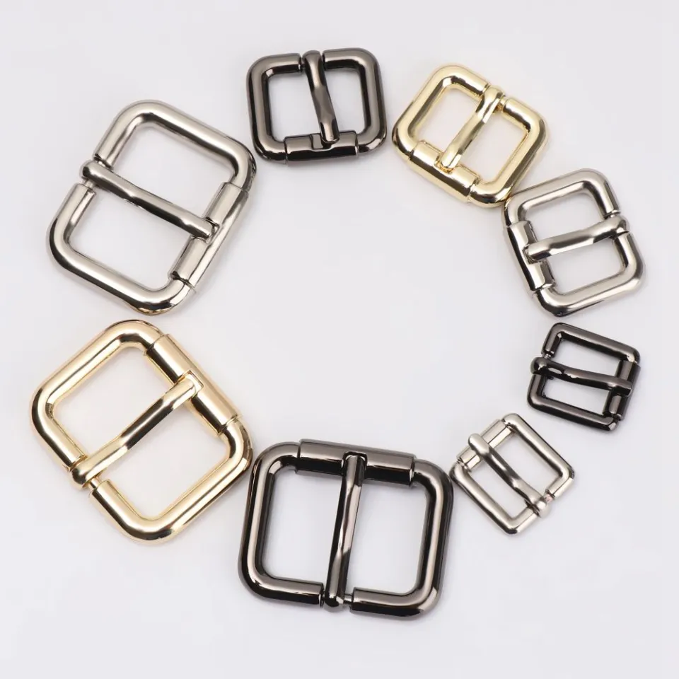 1/2/5pcs Metal Buckle Heavy Duty Hand-Bag Repair Accessories Leather Craft  DIY Belt Web Parts Metal Buckle Shoe Strap Button Adjustable Pin Buckle  Strap Buckle Belt Web Adjustable Pin Buckle Snap Rectangle Ring