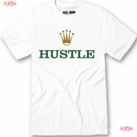 New Rolex Hustle  Raptees Tshirt Men เสื้อยืดผู้ชาย ดพิมพ์ลาย เสื้อยืดผ้าฝ้าย คอกลม cotton ความนิยม discount  SG7G