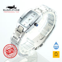 (สินค้าแท้ 100%) US SUBMARINE นาฬิกาข้อมือผู้หญิงระบบ QUARTZ กันนํ้า สายยางสีดำหน้าปัด คลาสสิค (พร้อมจัดส่งทันที)